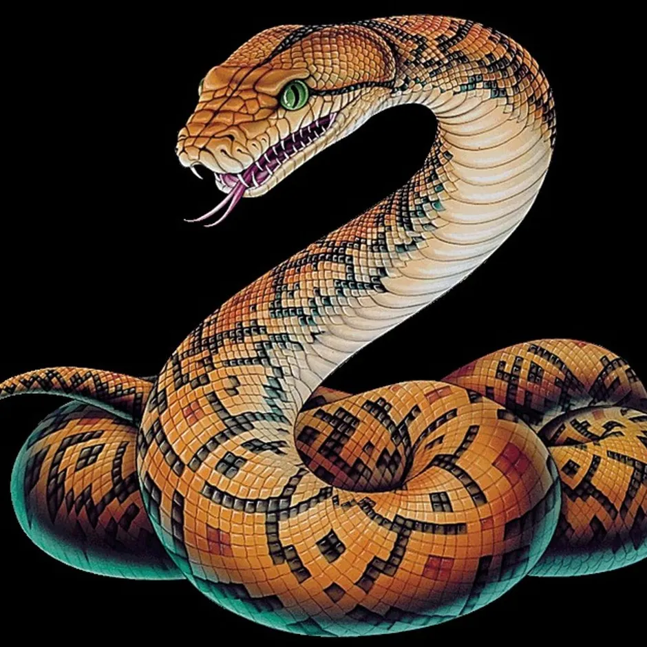 Питон Анаконда арт. Красивая змея. Красивые змеи. Аватарка змей