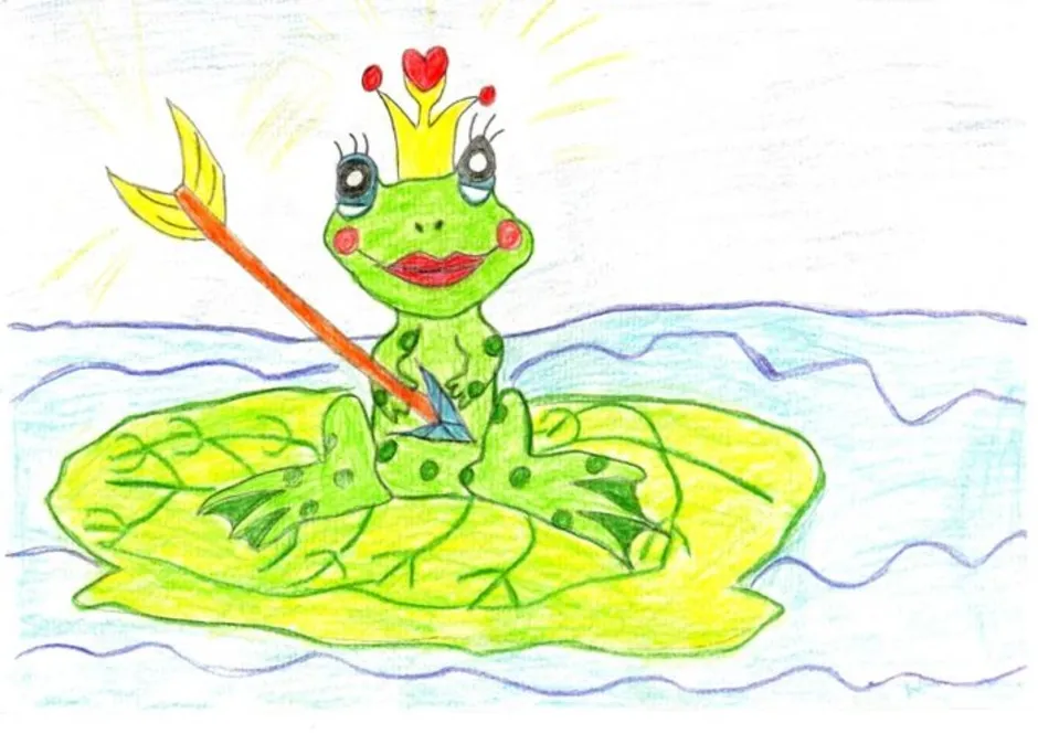 Царевны лягушки поэтапно. Иллюстрация к сказке Царевна лягушка. Детские рисунки Царевна лягушка. Рисование Царевна лягушка. Лягушка из сказки.