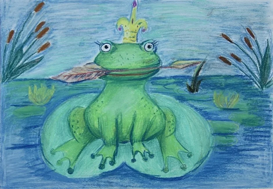Царевны лягушки поэтапно. Царевна лягушка. Рисунок сказки. Детские рисунки Царевна лягушка. Рисунок Царевна лягушк.