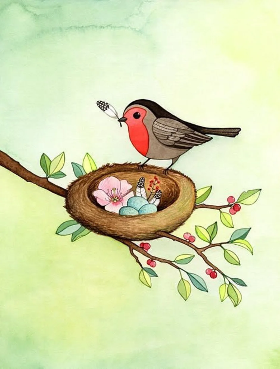 Весенние птицы рисунок. Птица рисунок. Гнездо для птиц.. Птички на веточках для детей. Детские рисунки птиц.