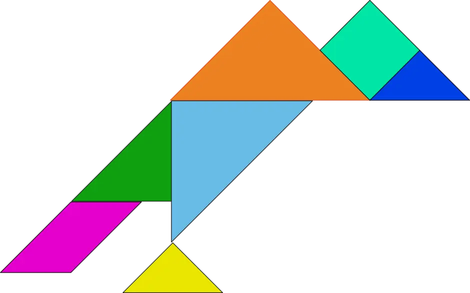 Четырехугольник из четырех треугольников. Танграм. Танграм фигуры. Танграм схемы. Геометрические фигуры из танграма.