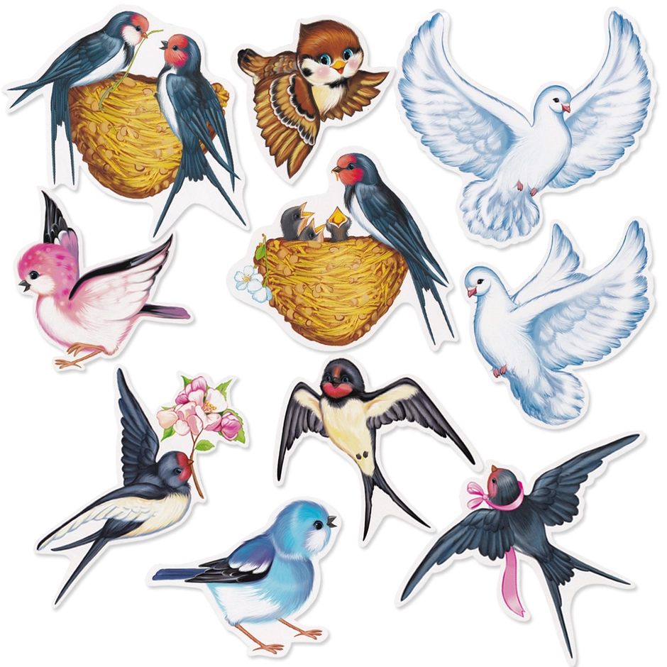 Птички для оформления группы. Разноцветные птицы для детей. Птица рисунок. Птицы для печати цветные. Множество птиц.
