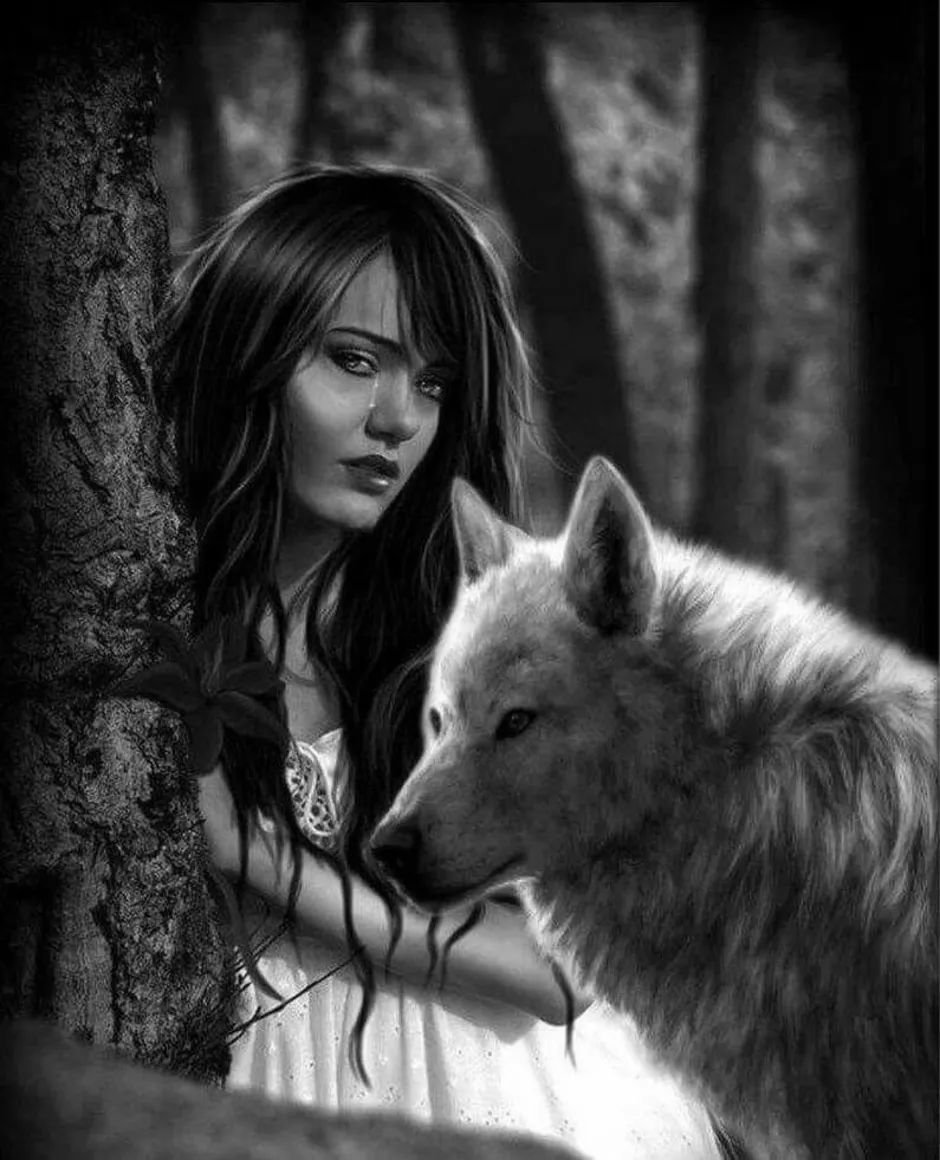 Женщина подобрала волка. Девушка с волком. Волчица и девушка. Красивые девушки волчицы. Девочка и волк.