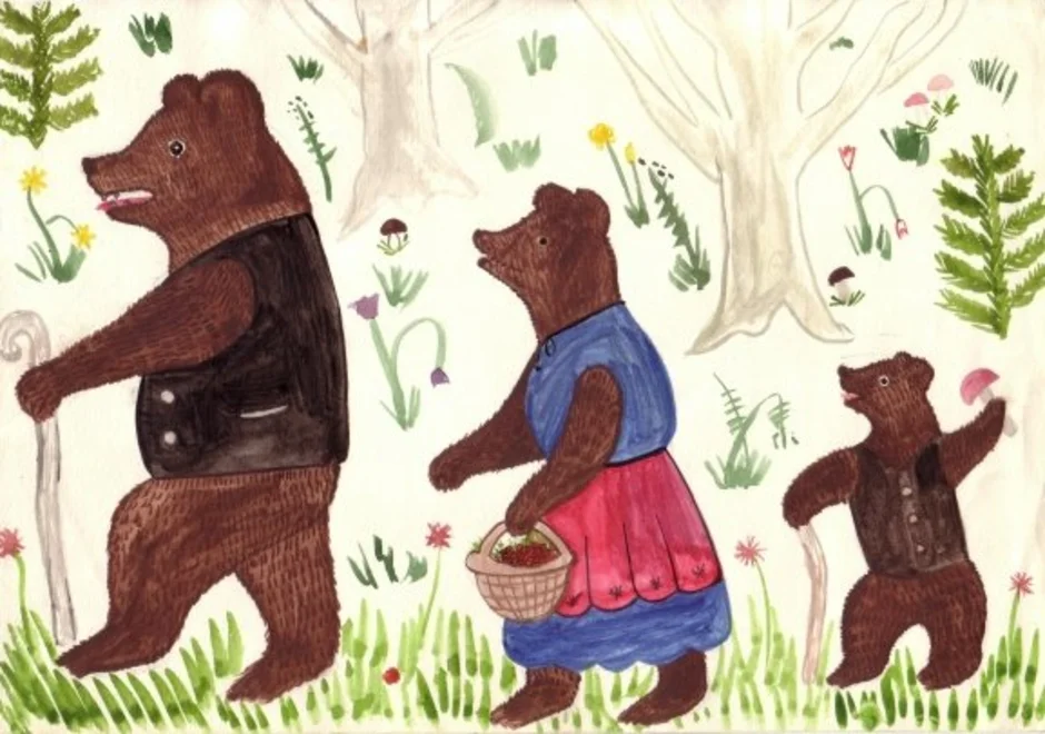 Три медведя представляют. Лев Николаевич толстой три медведя. Рисование три медведя. Рисунок к сказке три медведя. Рисование три медведя в старшей группе.