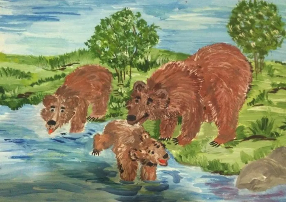 Купание медвежат Бианки. Иллюстрации к рассказу купание медвежат Бианки. Купания медведат Бианки. Рассказ бианки купание медвежат
