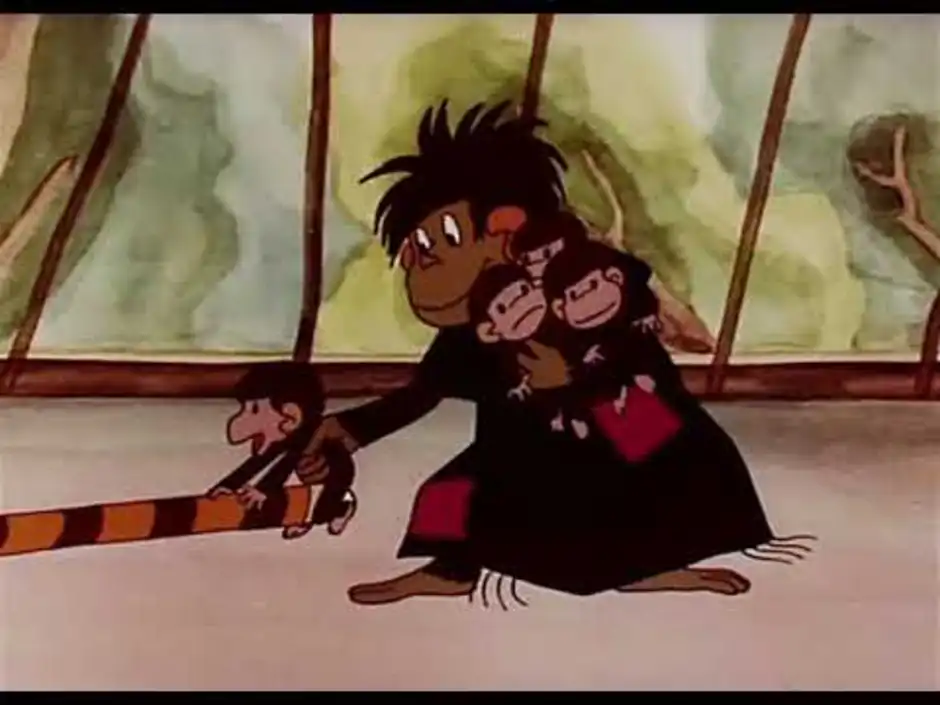 Обезьянка мама и ее дети. Осторожно, обезьянки (1983).
