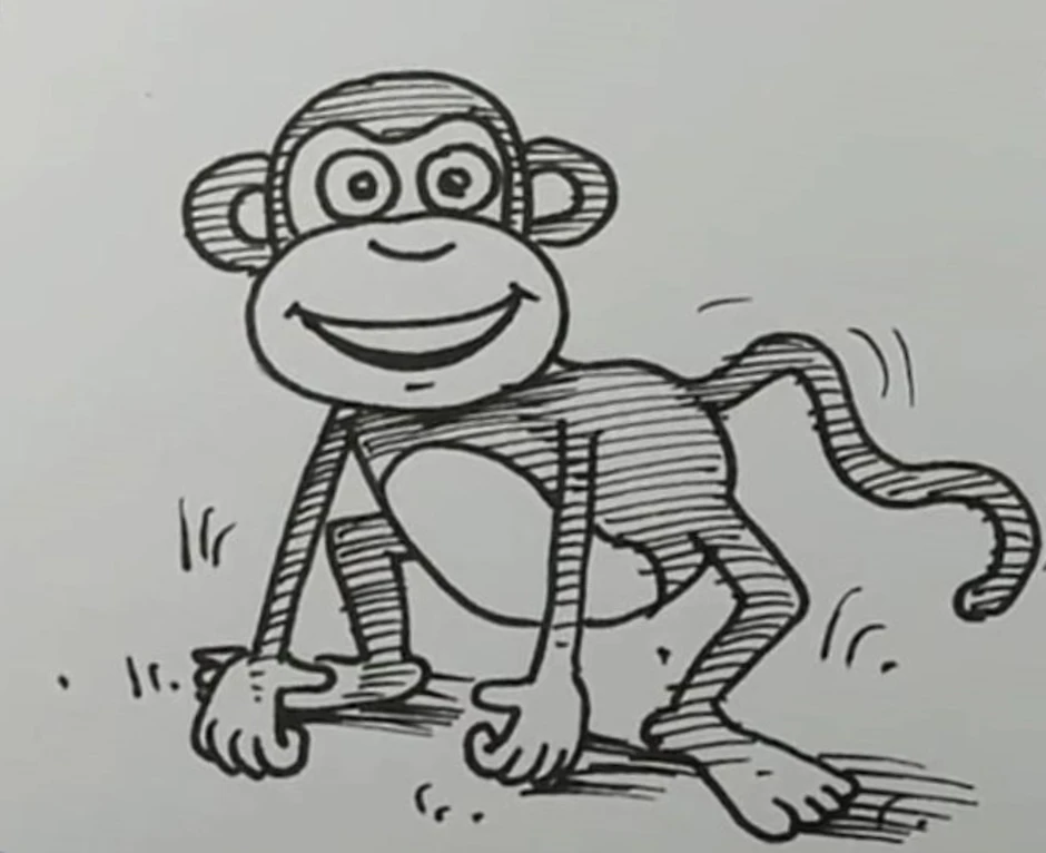 Рассказ приключения обезьяны. Зощенко приключения обезьянки. Обезьяна карандашом. Нарисовать обезьяну. Картинки для срисовки обезьяна.