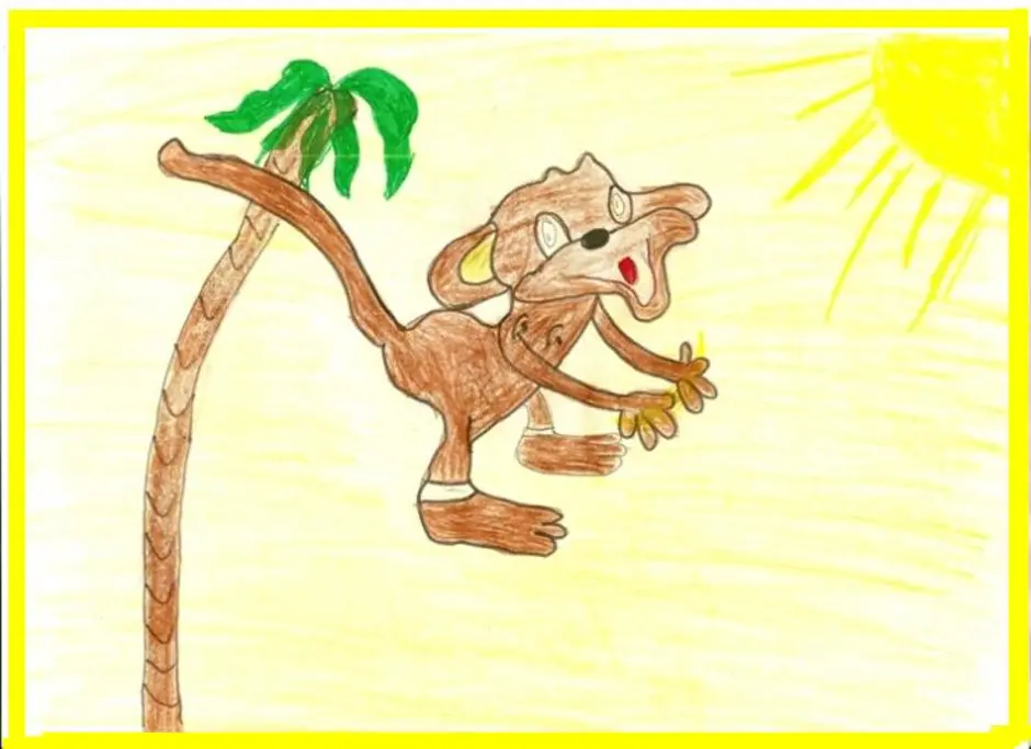 Рисунок обезьянки яшки 3 класс. Житков про обезьянку 3 класс.