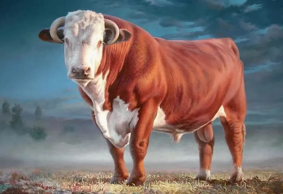Бики н. Герефорд корова. Красивый бык. Корова и бык. Быки домашние.