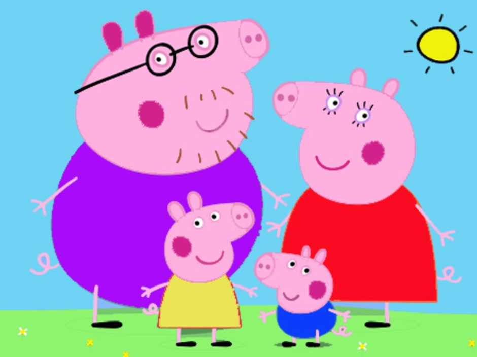 7 свинки пеппы. Свинка Пеппа и родители. Свинка Пеппа с родителями. Семья Пеппы. Дом Свинка Пеппи Пеппи.