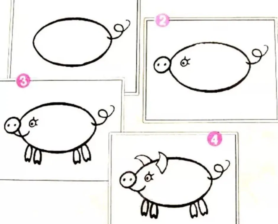 Что можно нарисовать детям 3 лет. Схемы рисования для малышей. Пошаговое рисование для дошкольников. Рисование животных для детей. Схемы поэтапного рисования для детей.