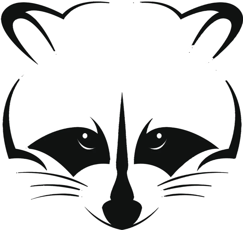 Маска енот черно белый цвет. Енот черно белый. Нарисованная морда енота. Енот логотип. Мордочка енота рисунок.