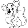 Картинка Мышки Раскраска