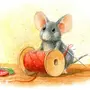 Картинка веселая мышка