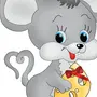 Картинка мышки для детей цветные