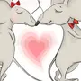 Картинки Сердечки Мышка Скачать