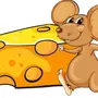 Мышка с сыром картинка