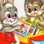 Картинки заяц и еж для детей