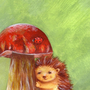 Ежик с грибами картинки