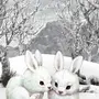Доброе зимнее утро с кроликом картинки