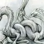 Дракон змей рисунок