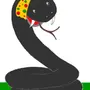Картинка змея с бантиком