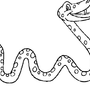 Змея картинка на белом фоне