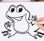 Простой рисунок лягушки