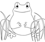 Лягушка рисунок для скетчбука
