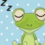 Картинки спокойной ночи с лягушками