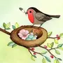 Птицы на ветке картинки для детей