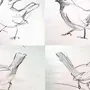 Картинки для перерисовки легкие птицы