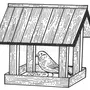 Кормушка для птиц рисунок