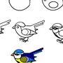 Рисунок птицы поэтапно