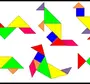 Картинка птицы с помощью треугольников и четырехугольников