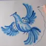 Гжельская птица рисунок