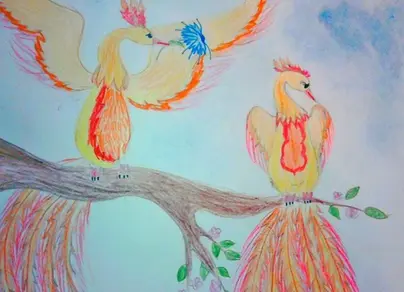Жар птица картинки для детей рисунки