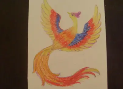 Жар птица рисунок карандашом