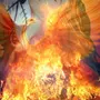 Феникса птицы возрождающегося из пепла