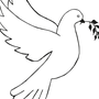 Рисунок птица голубь