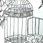 Птица в клетке рисунок
