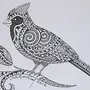 Декоративное изображение птиц
