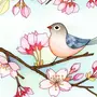 Птица весна рисунок