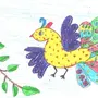 Сказочная птица рисунок