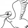 Рисунок птица пеликан