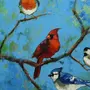 Птицы в живописи картинки