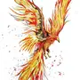 Птица феникс картинка для детей