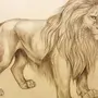 Нарисованный Лев