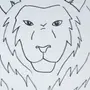 Легкий рисунок льва