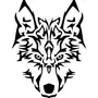 Волк векторное изображение